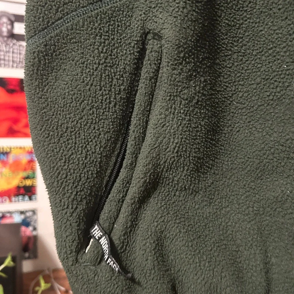 The North Face Fleece Vest Mens Large Green Vintage Made in USA Gorpcore Sherpa